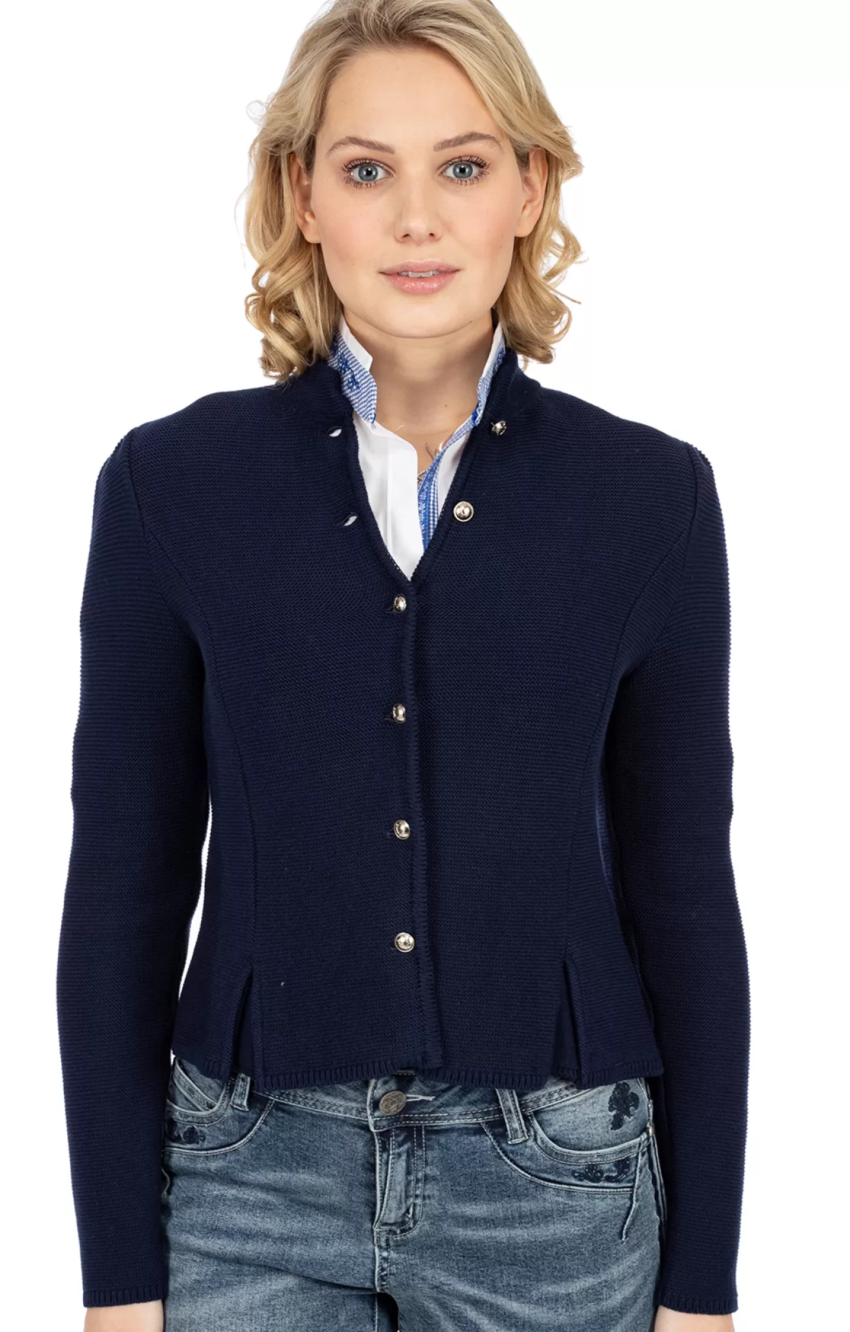 AlpSpur Strickjacke Biostyle2 Dunkelblau*Damen Oberteile