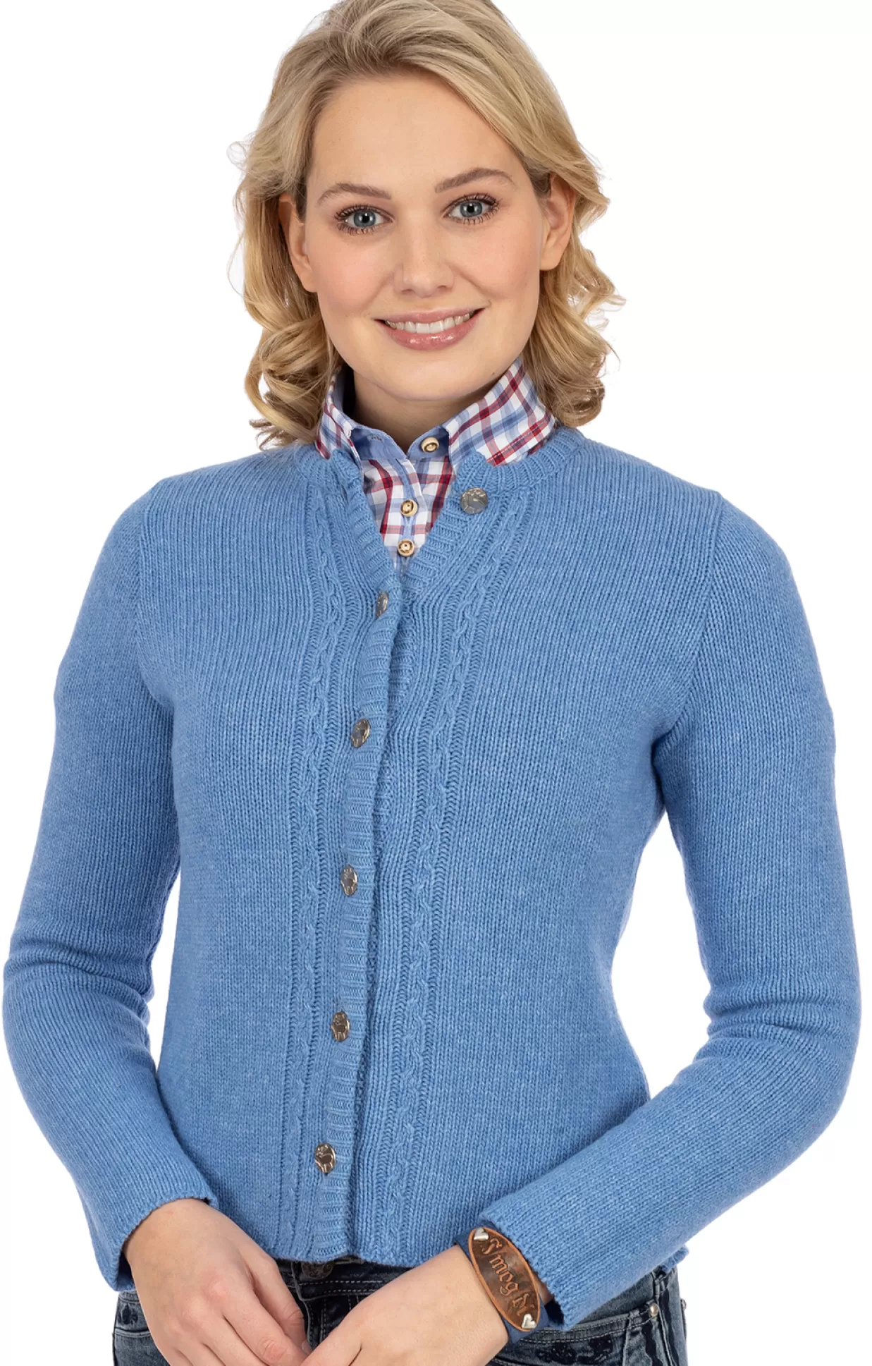 AlpSpur Strickjacke Lisa6 Hellblau*Damen Oberteile