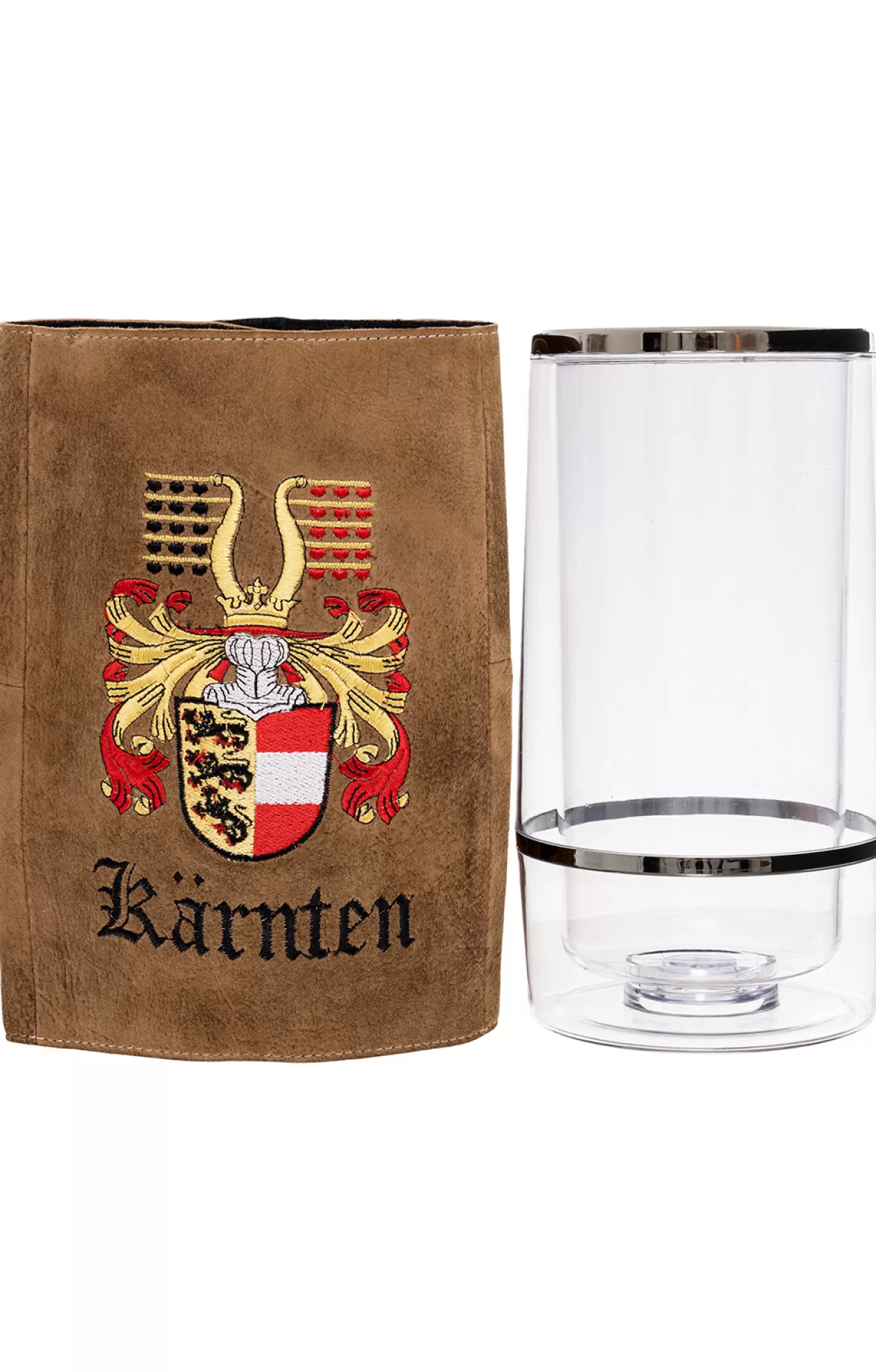 Bergheimer Weinkuhler Mit Leder Kaernten Braun*Damen Geschenkartikel