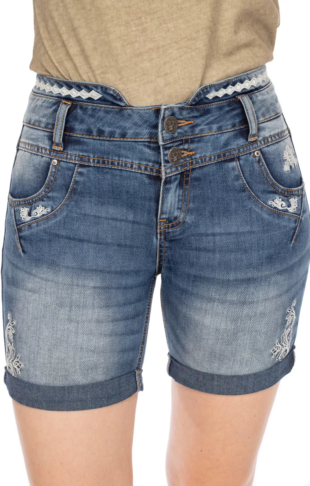 Hangowear Short Yonna Long Denim*Damen Unterteile