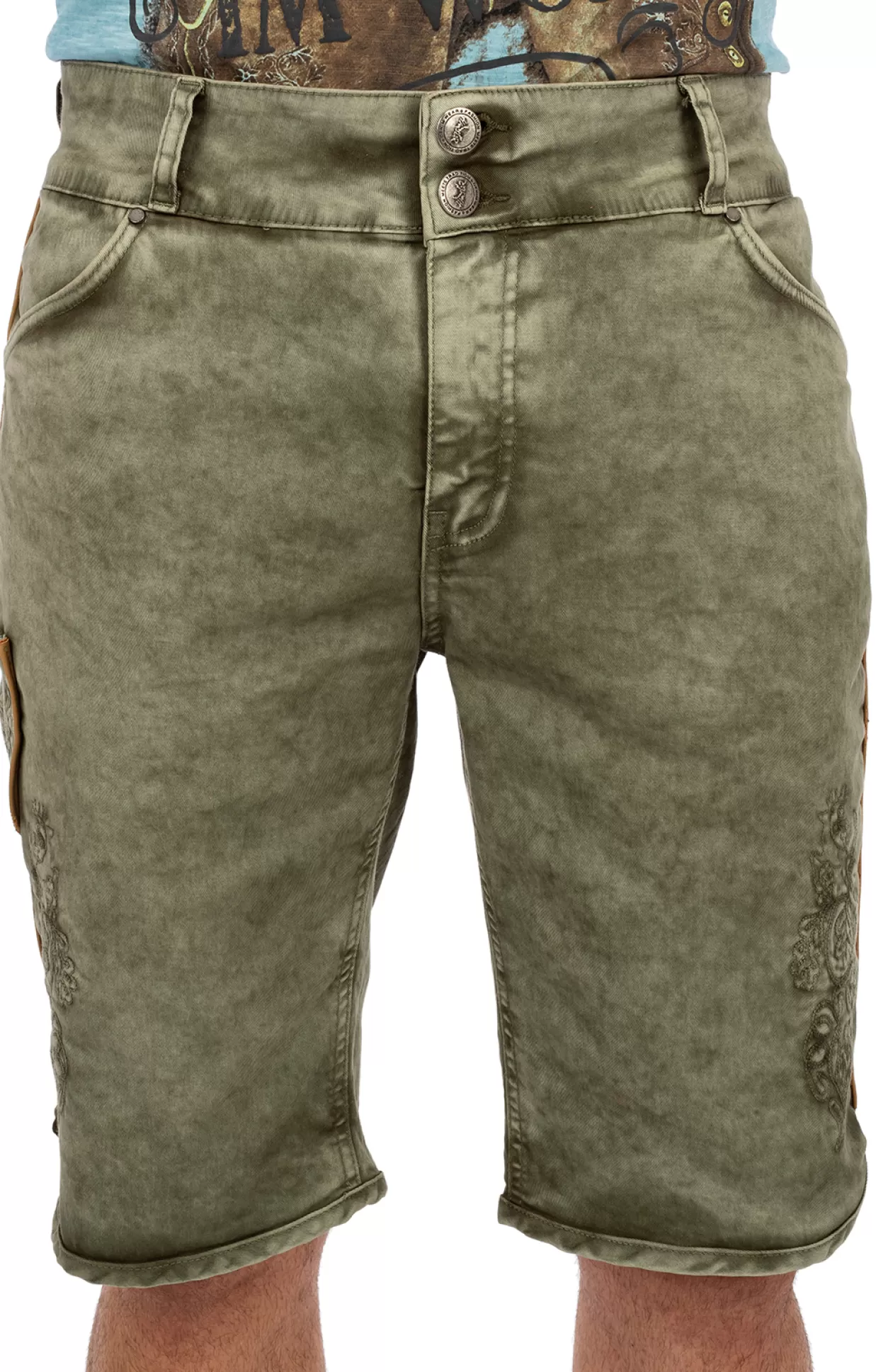 Hangowear Trachtenjeans Hector Short Army*Herren Lederhosen & Hosen