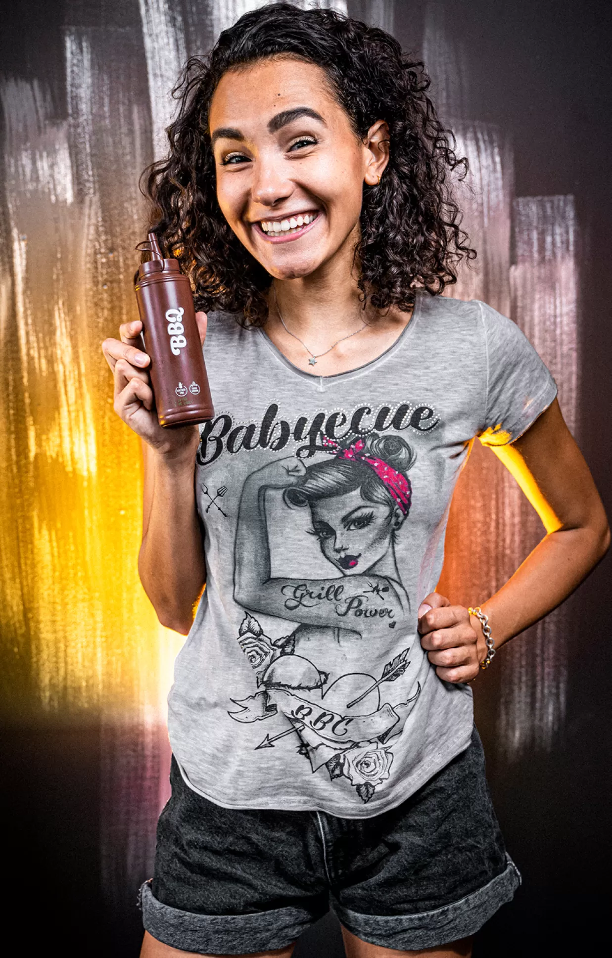 Hangowear T-Shirt Babyecue Greige*Damen Oberteile