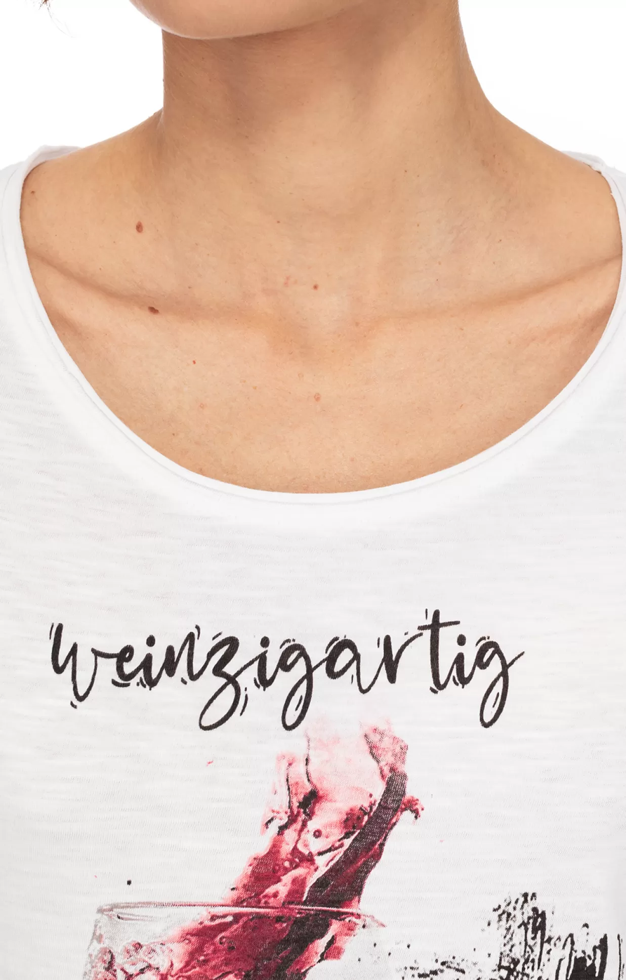 Hangowear T-Shirt Weinzigartig Weis*Damen Oberteile