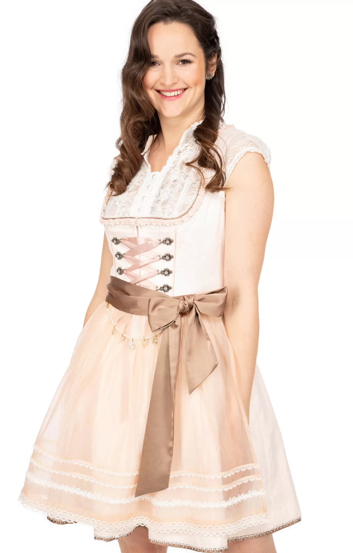 Krüger Dirndl Kruger Dirndl Mini Dirndl 2Tlg. 50Cm 415065-050-33 Rose*Damen Dirndl