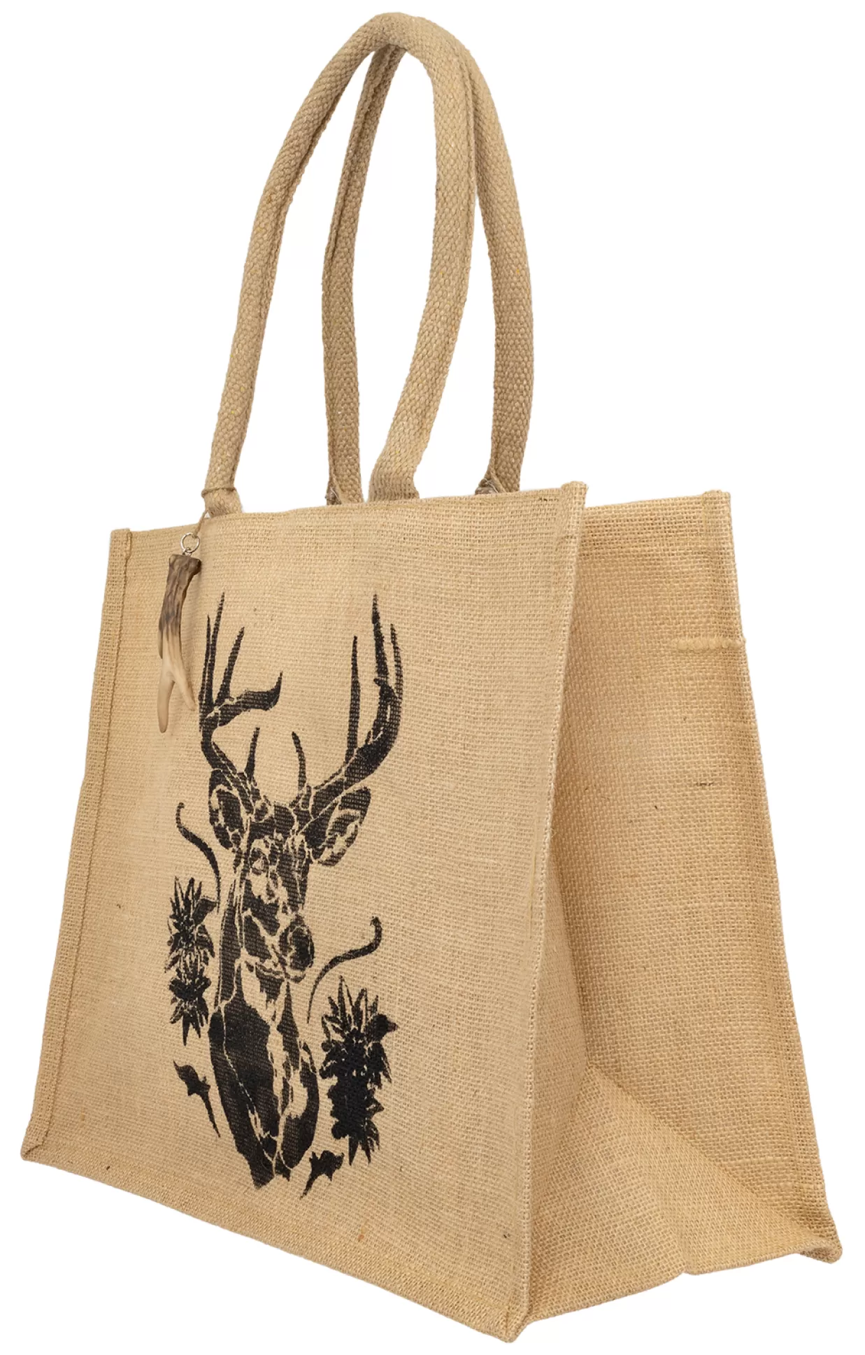 Lady Edelweiss Shoppertasche 40407 Natur Hirsch Gemalt*Accessoires Trachentaschen