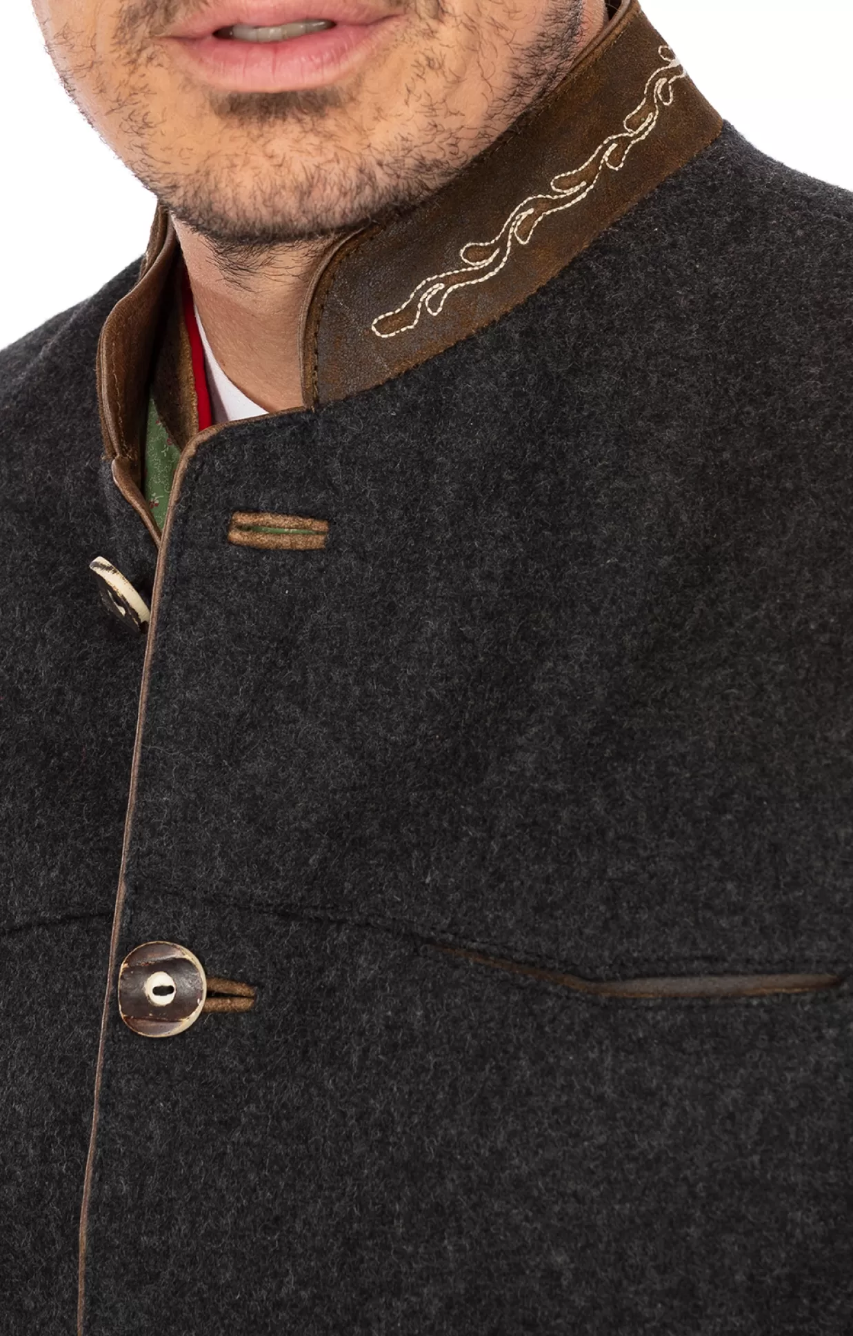 Maddox Jacke Dominik Wool Moos*Herren Jacken & Westen