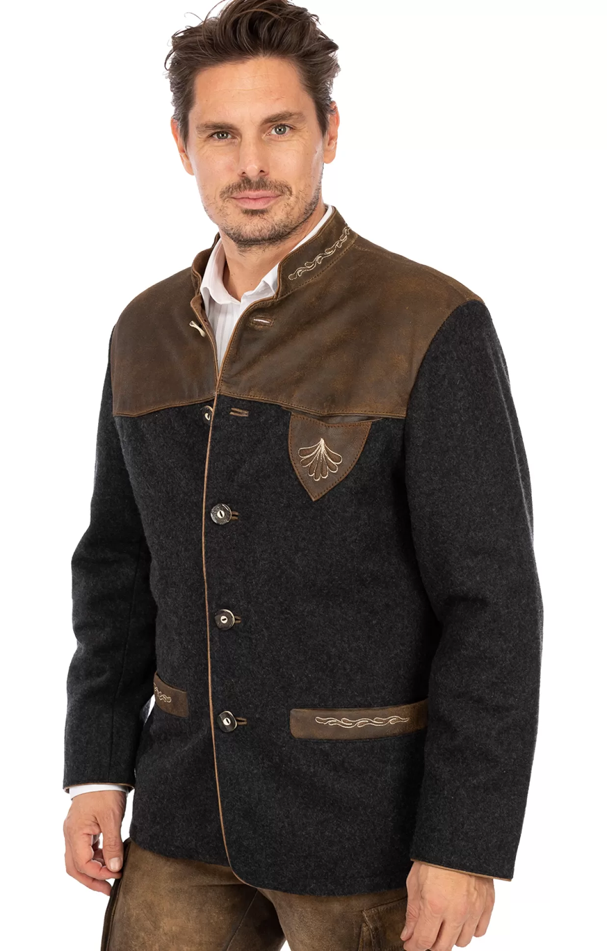 Maddox Jacke Joshua Wool Moos*Herren Jacken & Westen