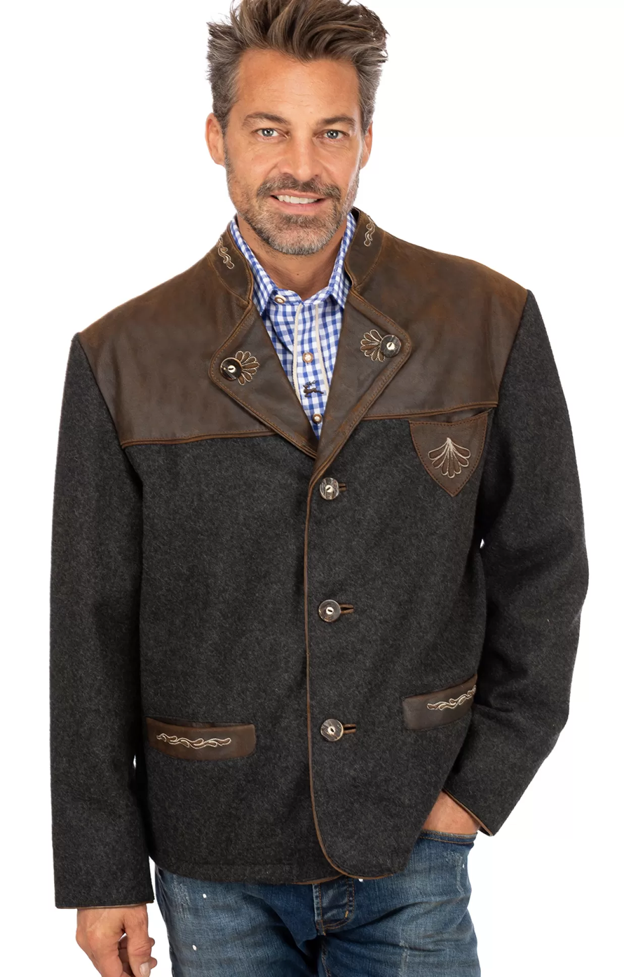 Maddox Jacke Tommi Wool Moos*Herren Jacken & Westen