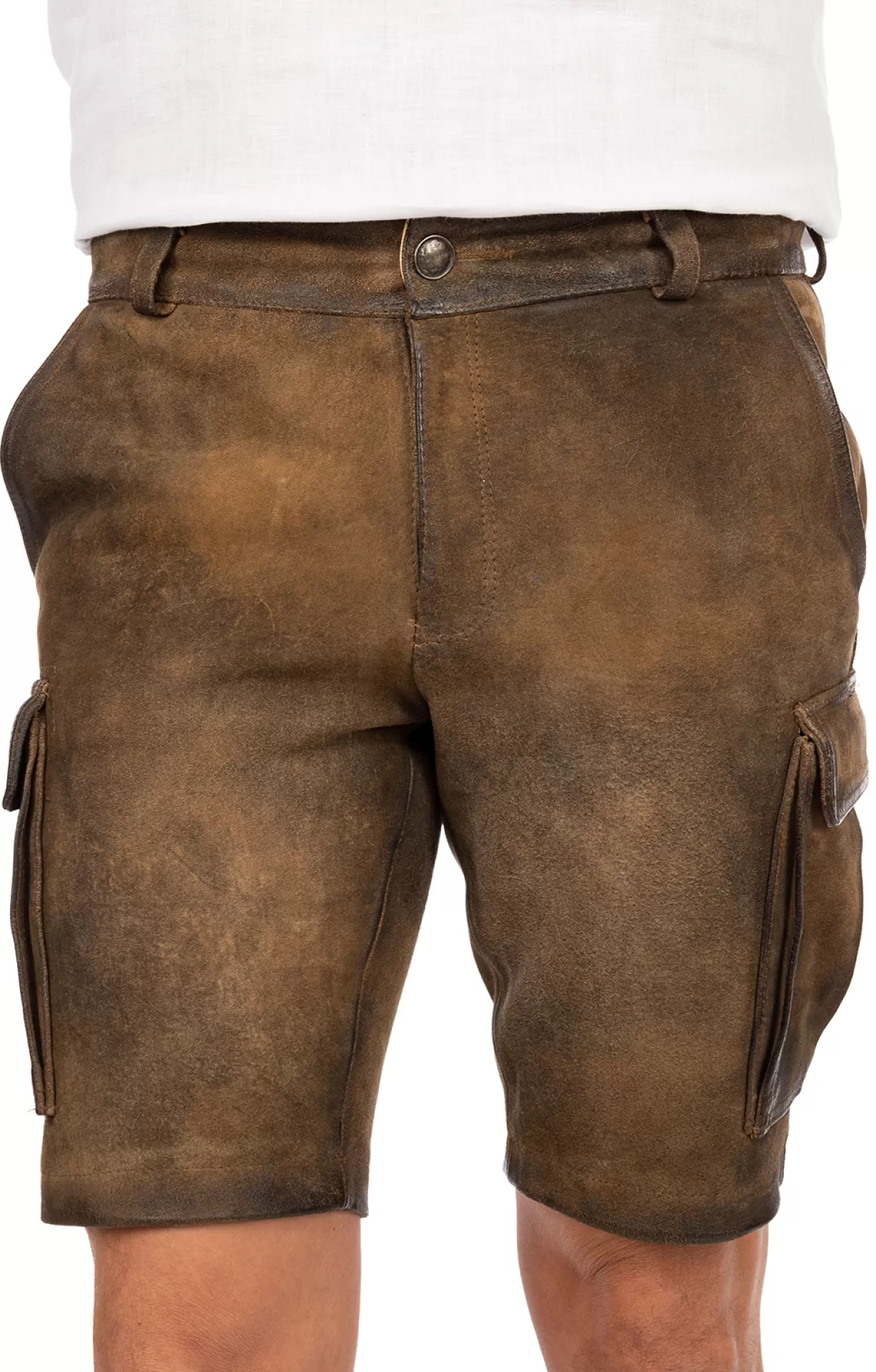 Maddox Lederhose Kurz Cargo Antik Ziller*Herren Lederhosen & Hosen