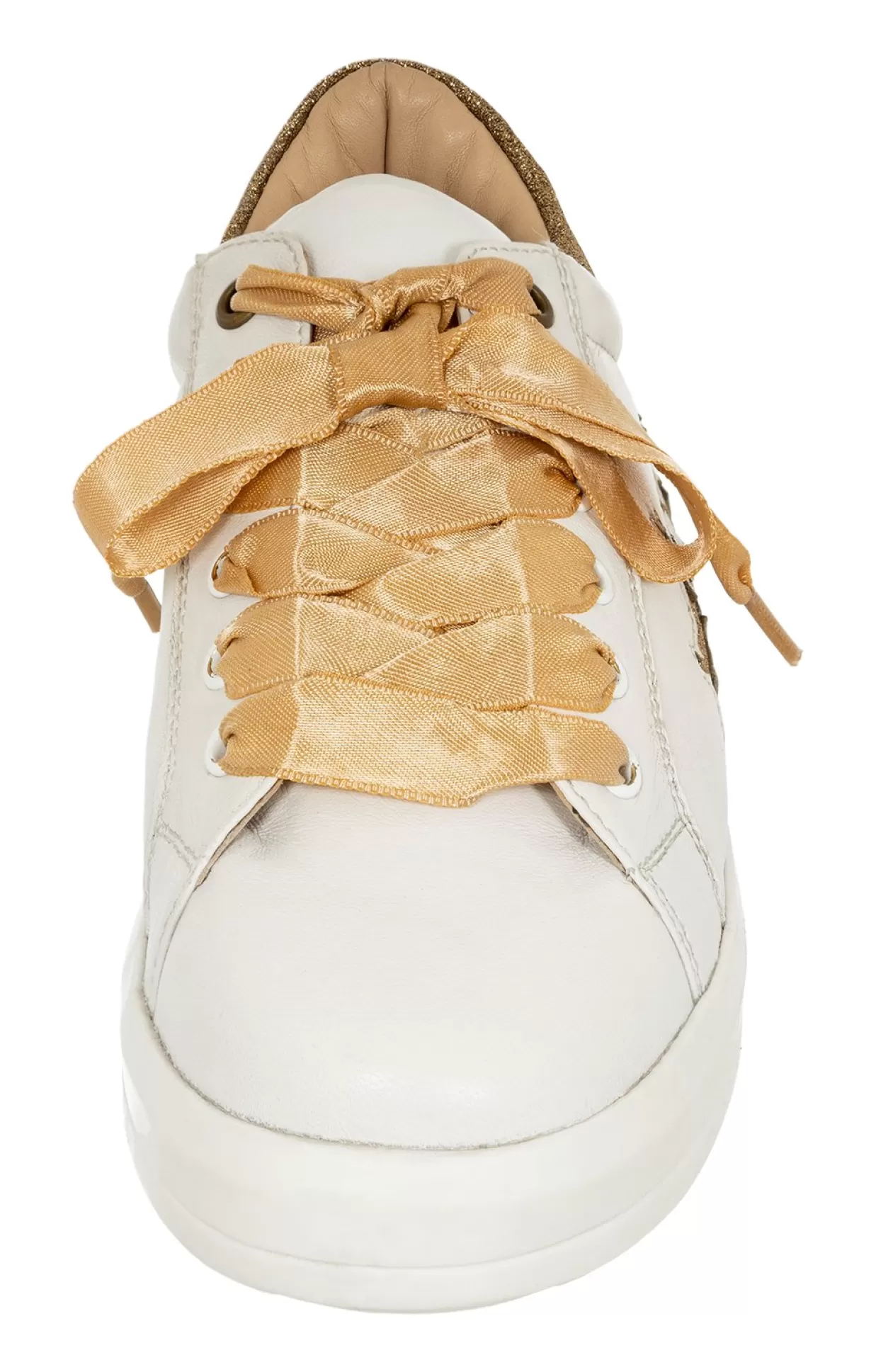 Maddox Schuh Dorle Nappa Weiss Gold*Schuhe Sneaker