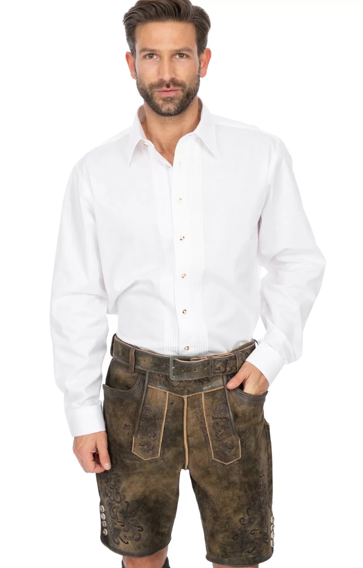 Marjo Lederhose Anastasio Kohle*Herren Lederhosen & Hosen