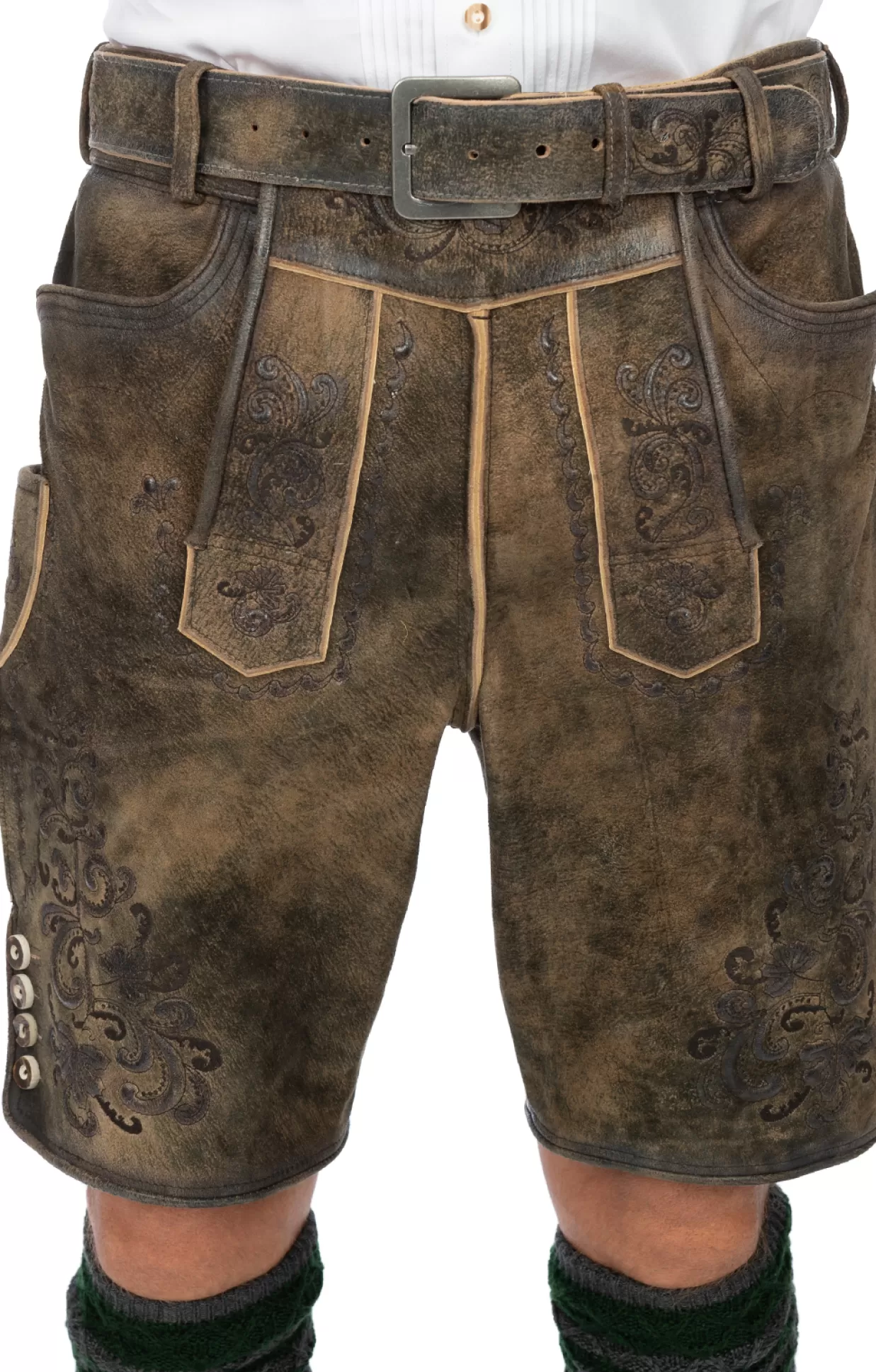 Marjo Lederhose Anastasio Kohle*Herren Lederhosen & Hosen