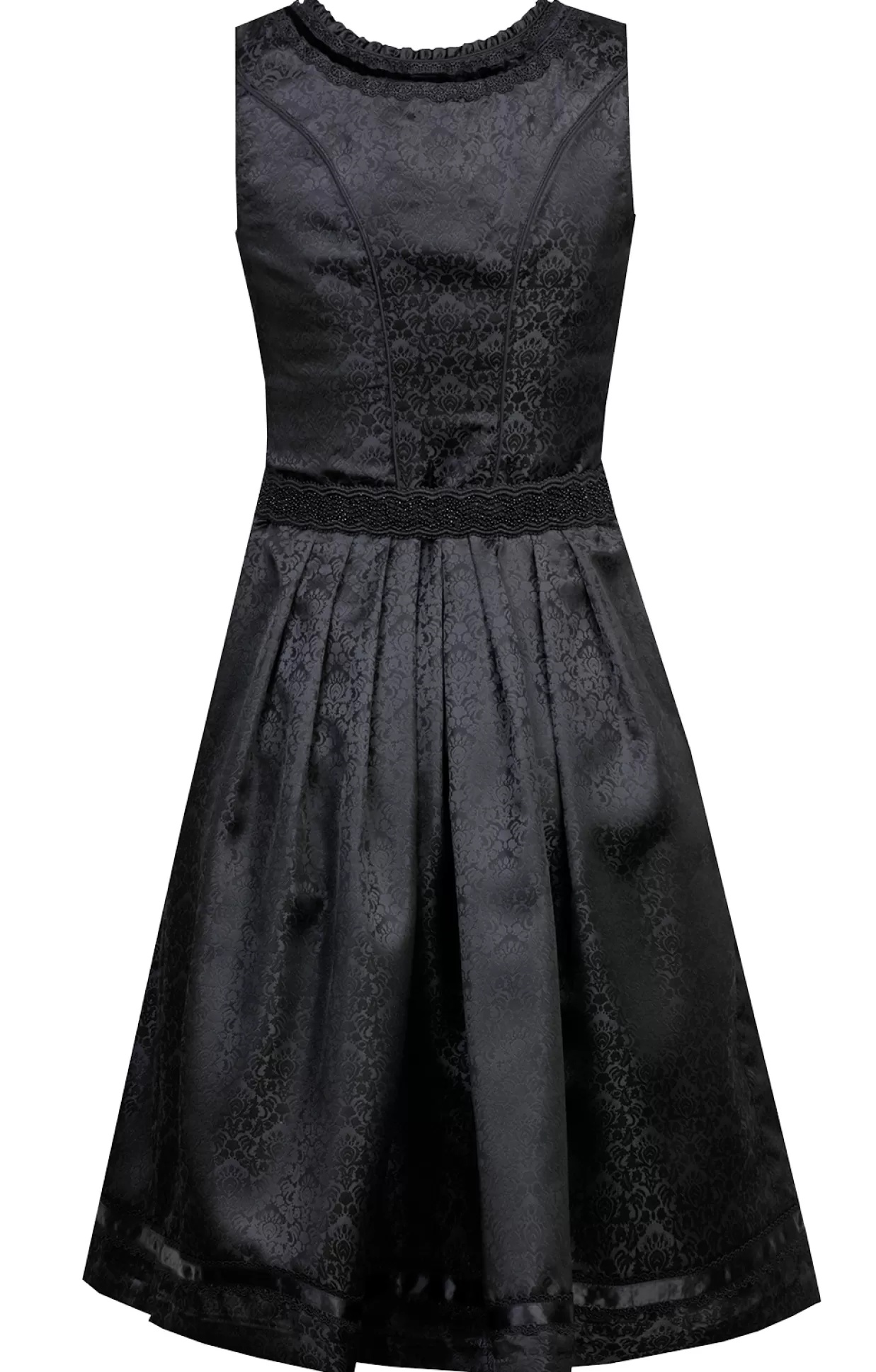 Marjo Midi Dirndl 2Tlg. 65Cm Kordula Schwarz*Damen Dirndl