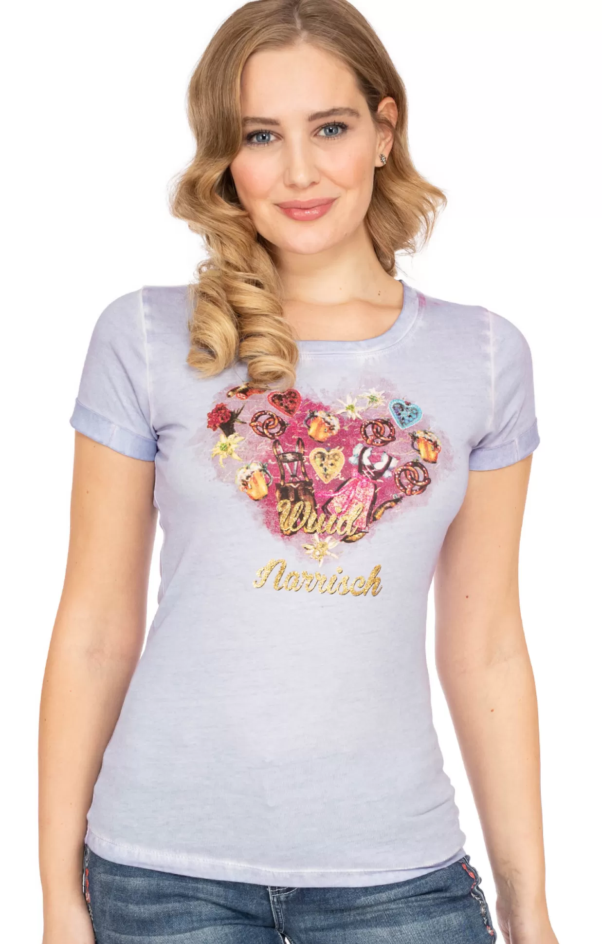 Marjo T-Shirt Tatjana Veilchen*Damen Oberteile