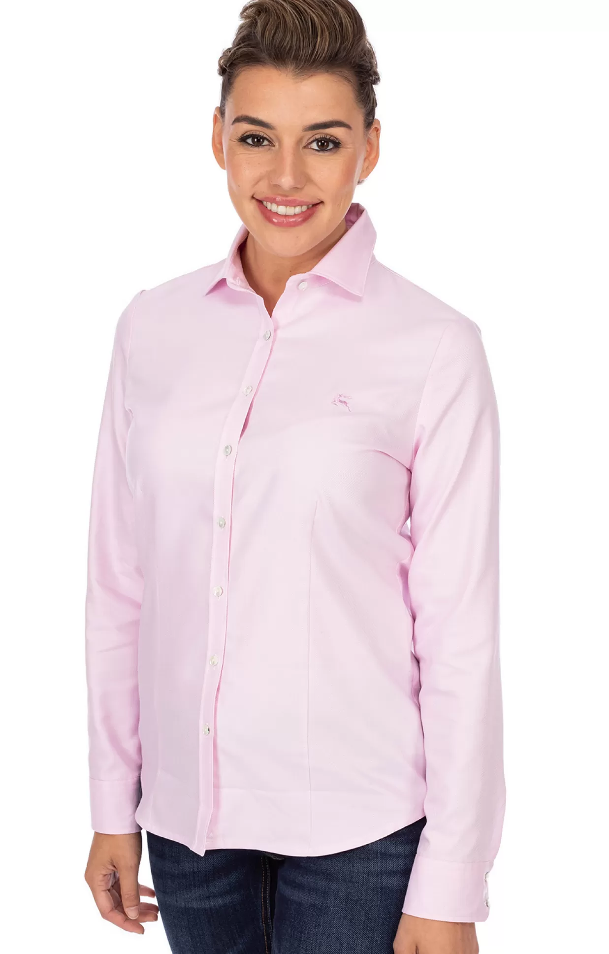 OS-Trachten Bluse Frankenthal Rosa*Damen Oberteile