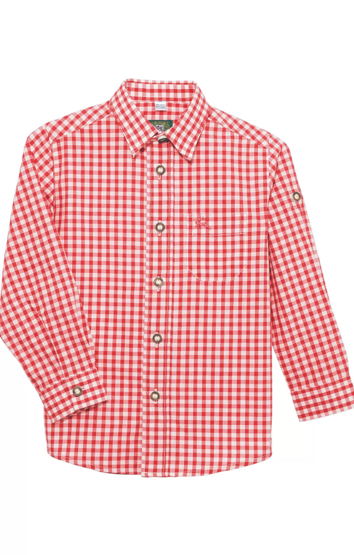 OS-Trachten Hemd 180001-2602-34 Rot*Kinder Kinderhemden | Shirts