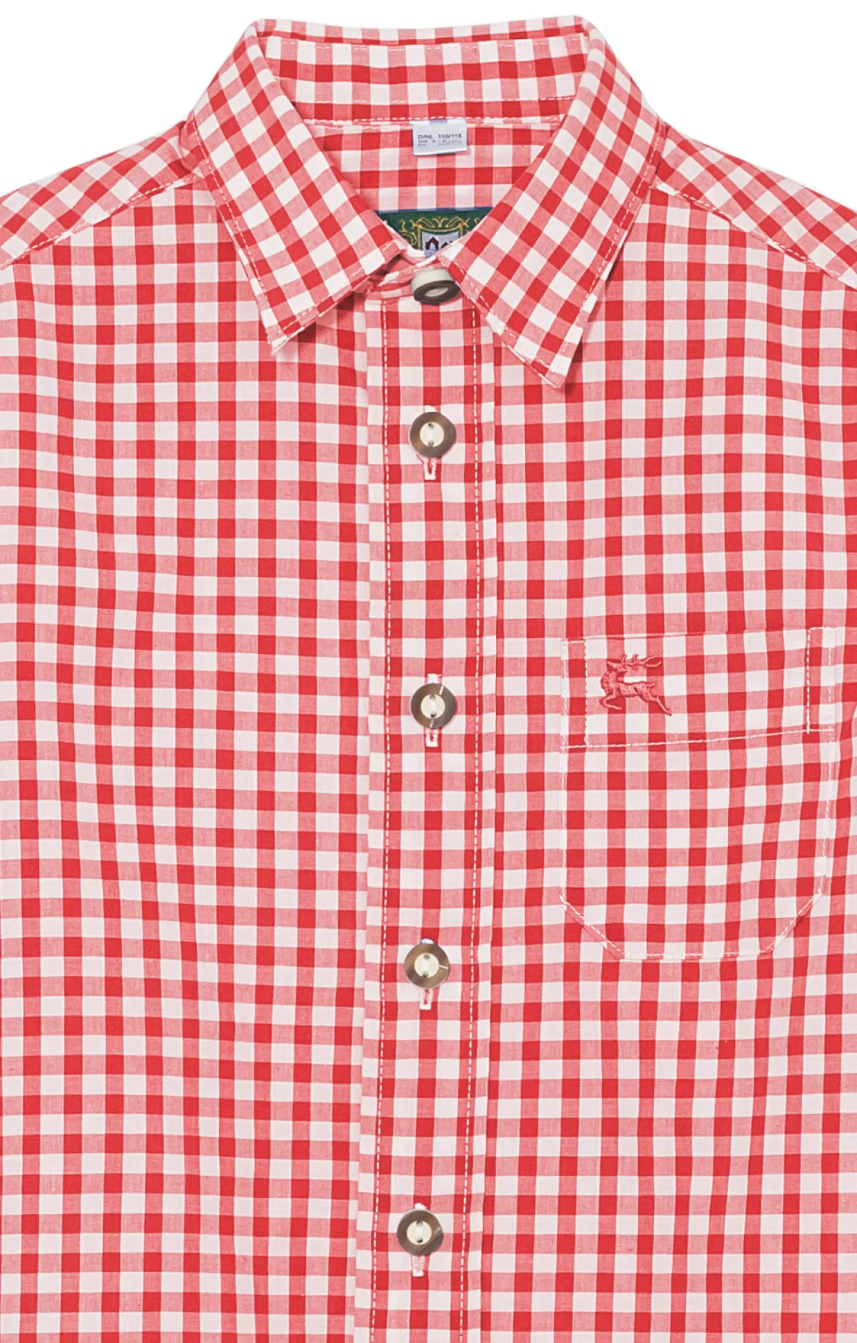 OS-Trachten Hemd 180001-2602-34 Rot*Kinder Kinderhemden | Shirts