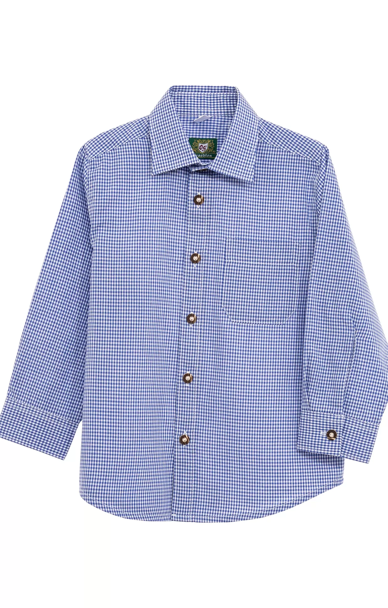 OS-Trachten Hemd 480000-2857-42 Mittelblau*Kinder Kinderhemden | Shirts