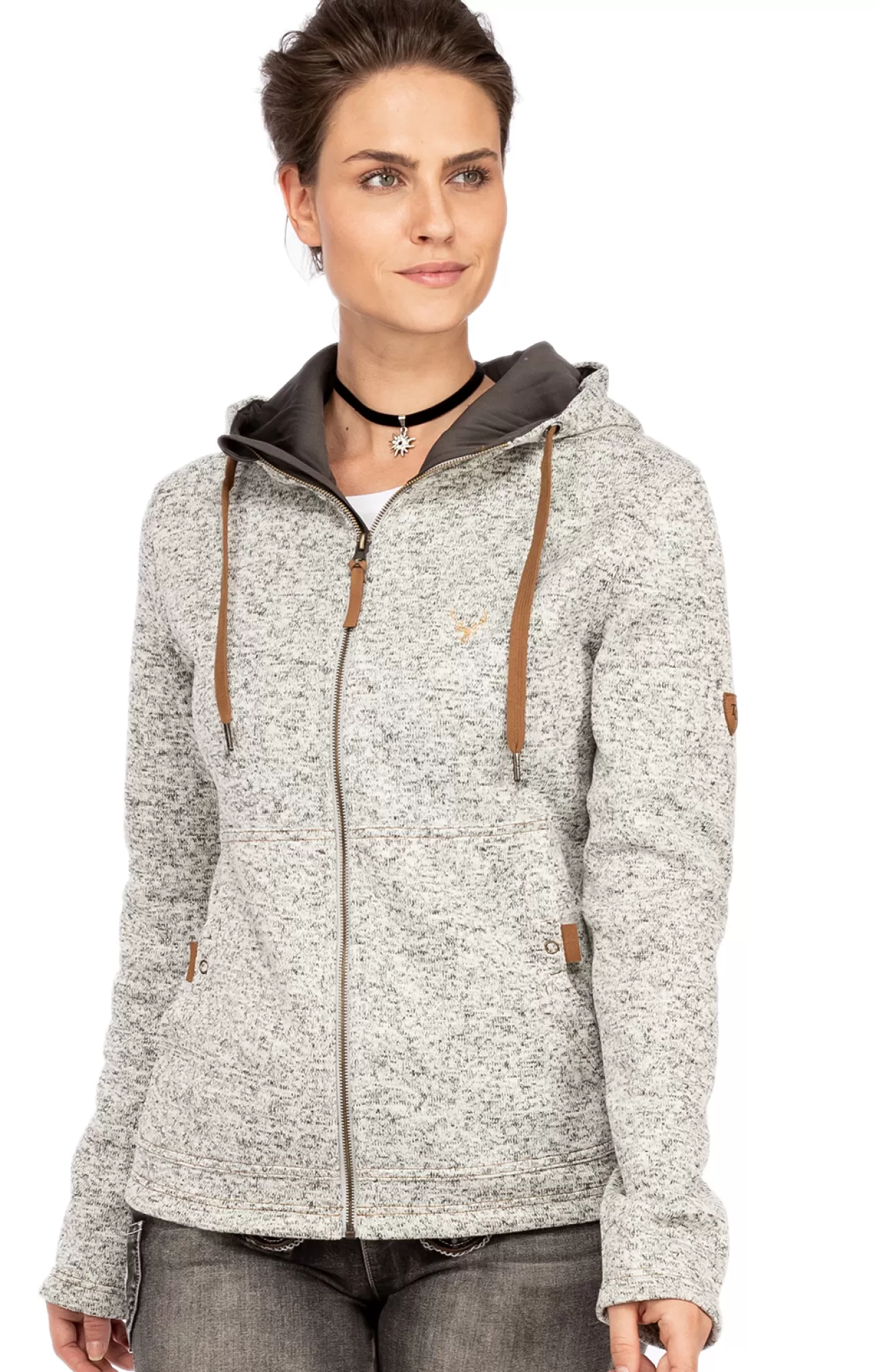 OS-Trachten Sweatjacke Elissa Natur*Damen Oberteile