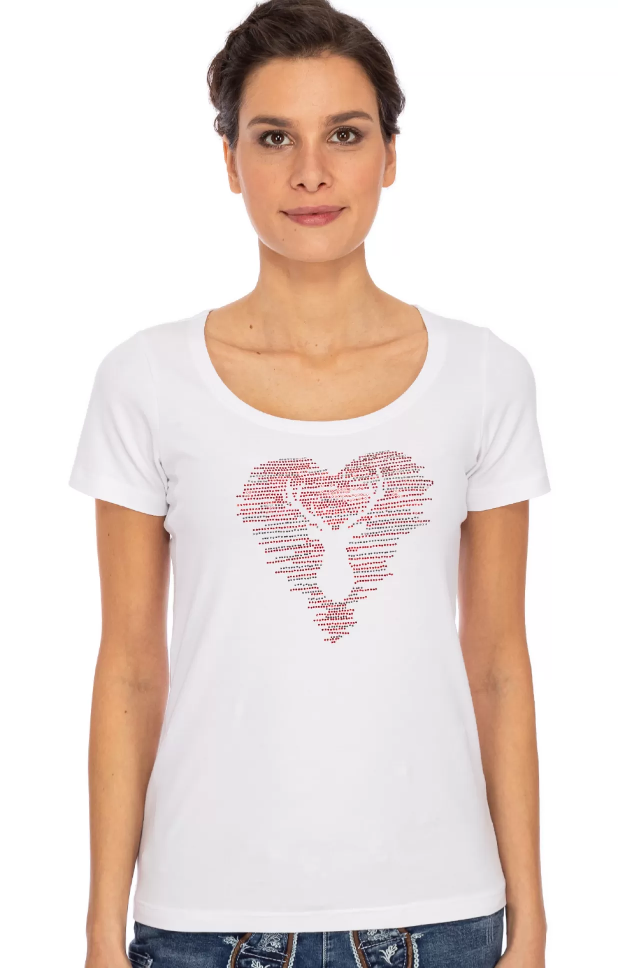 OS-Trachten T-Shirt Beatrice Weis*Damen Oberteile