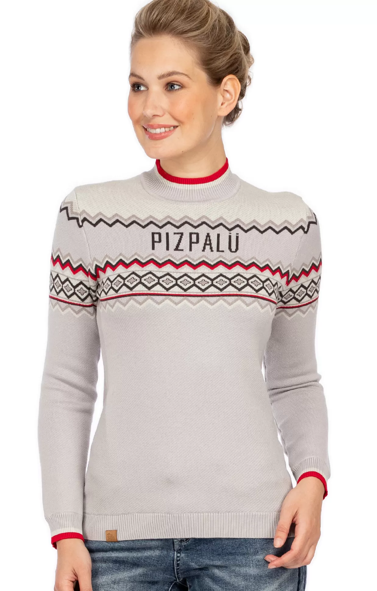 Piz Palü Piz Palu Pullover Patersdorf Grau*Damen Oberteile