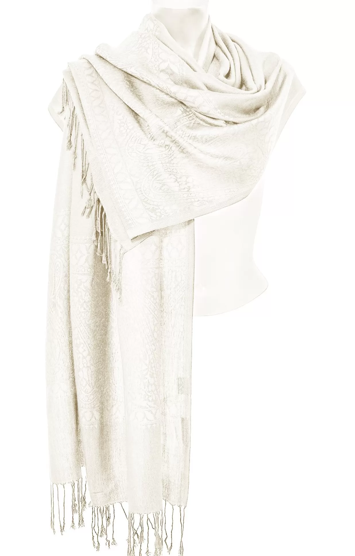 Purset Pashmina Ha621-02 Offwhite*Accessoires Trachtentücher