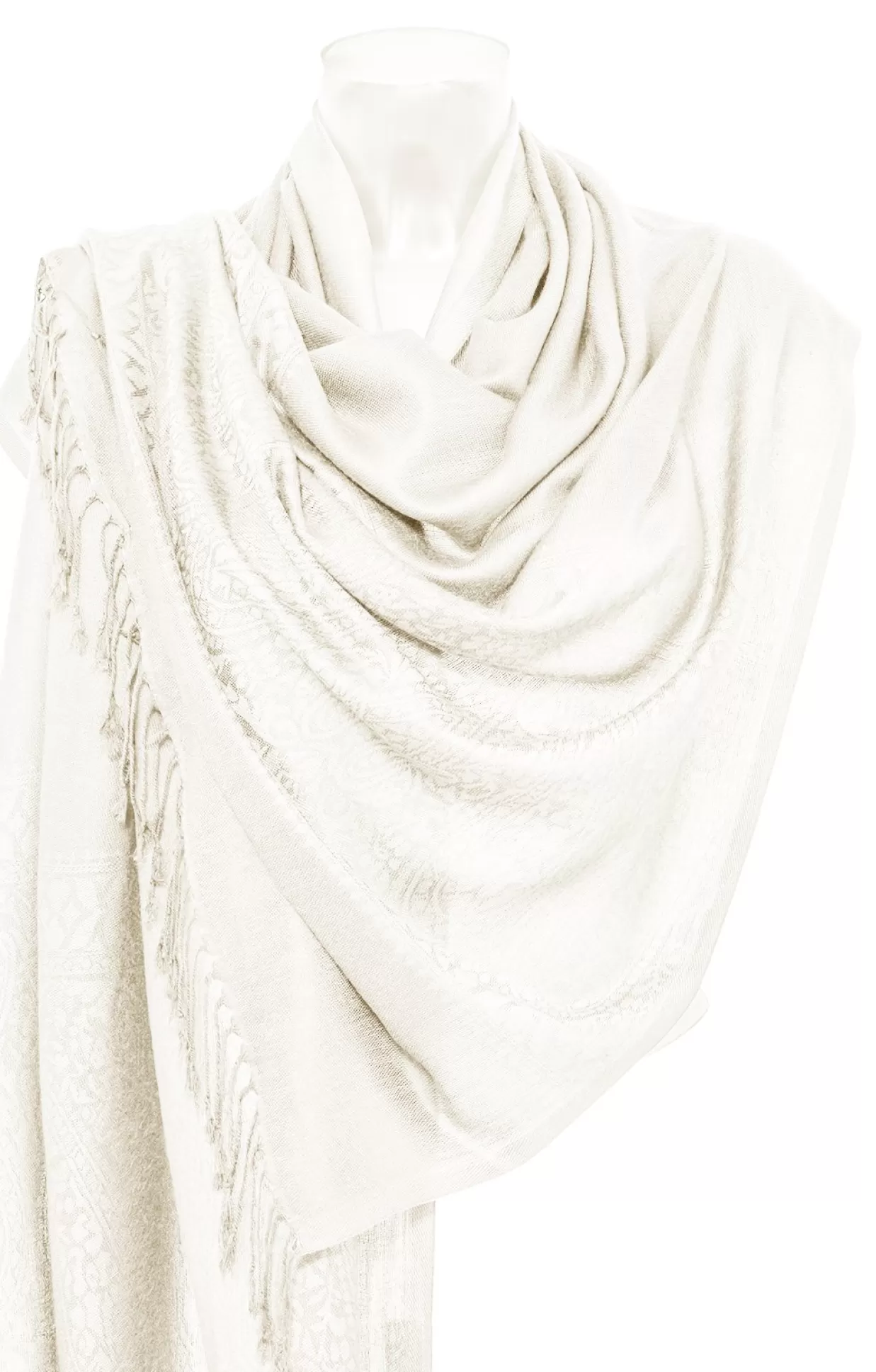 Purset Pashmina Ha621-02 Offwhite*Accessoires Trachtentücher