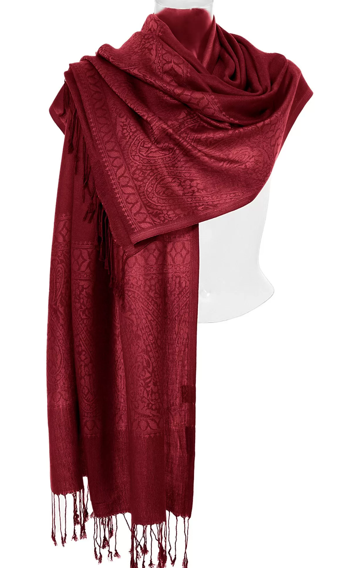 Purset Pashmina Ha621-37 Winered*Damen Accessoires