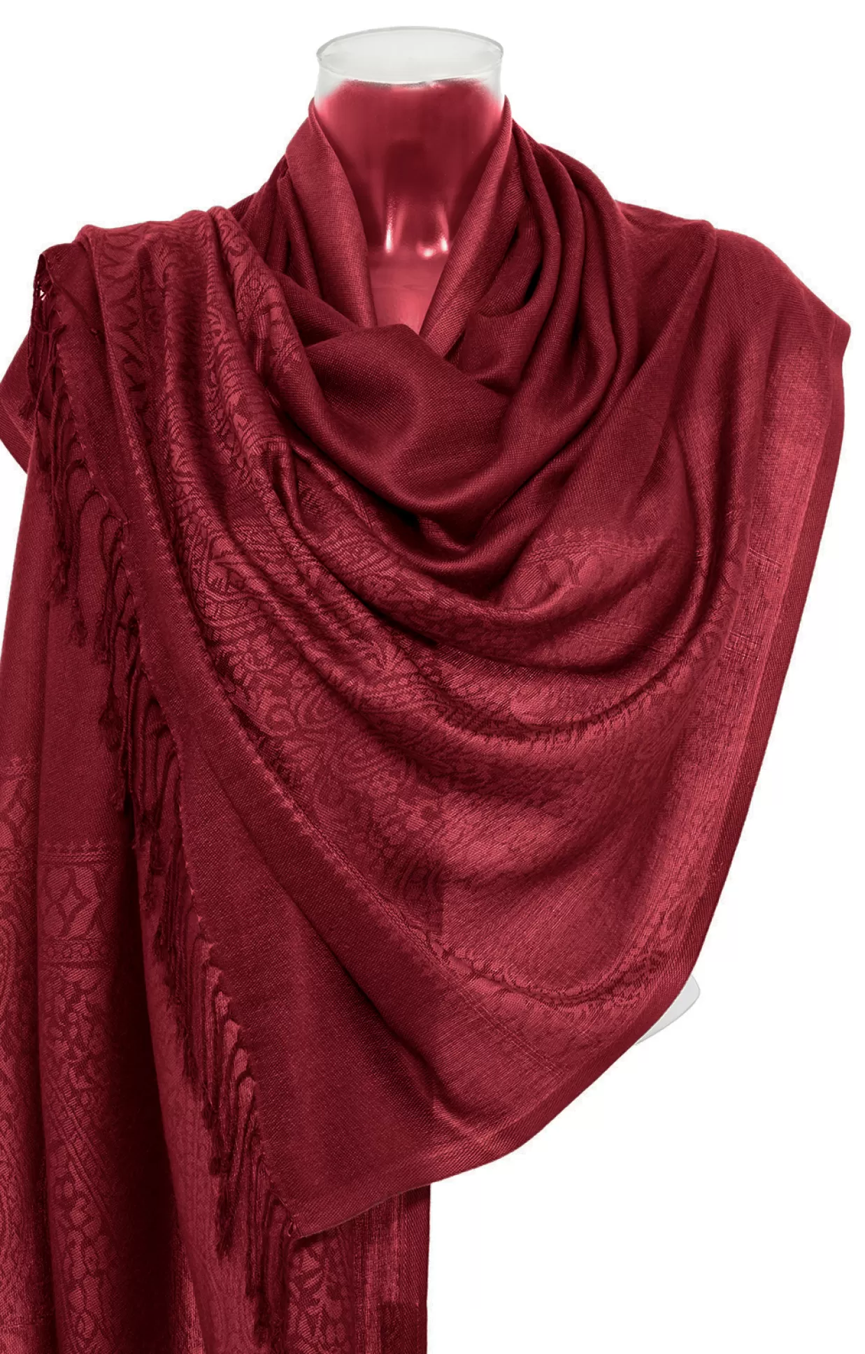 Purset Pashmina Ha621-37 Winered*Accessoires Trachtentücher