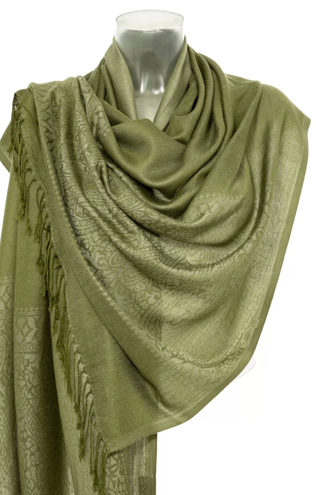 Purset Pashmina Ha621-69 Olive*Accessoires Trachtentücher