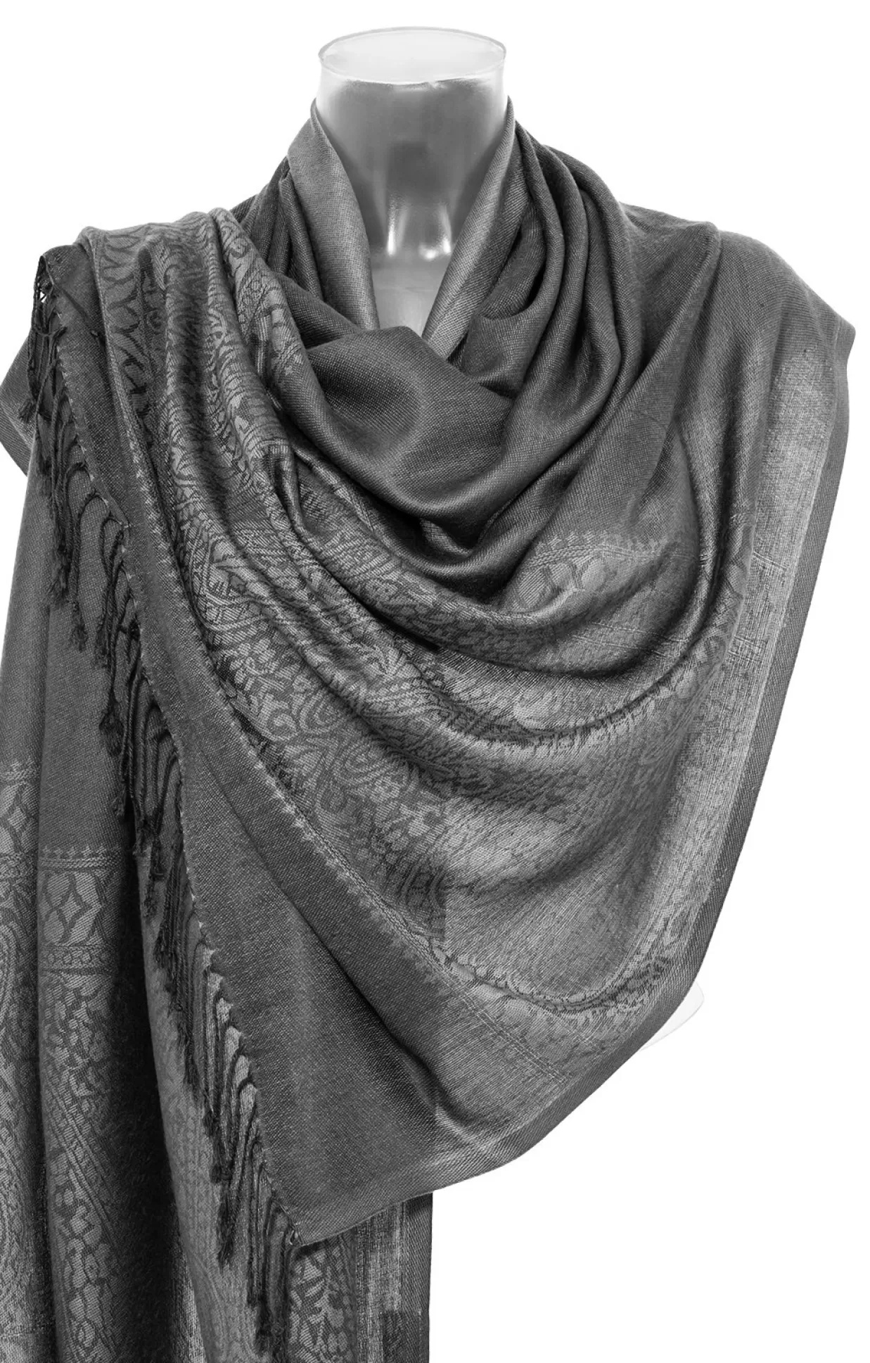 Purset Pashmina Ha621-81 Dark Grey*Accessoires Trachtentücher