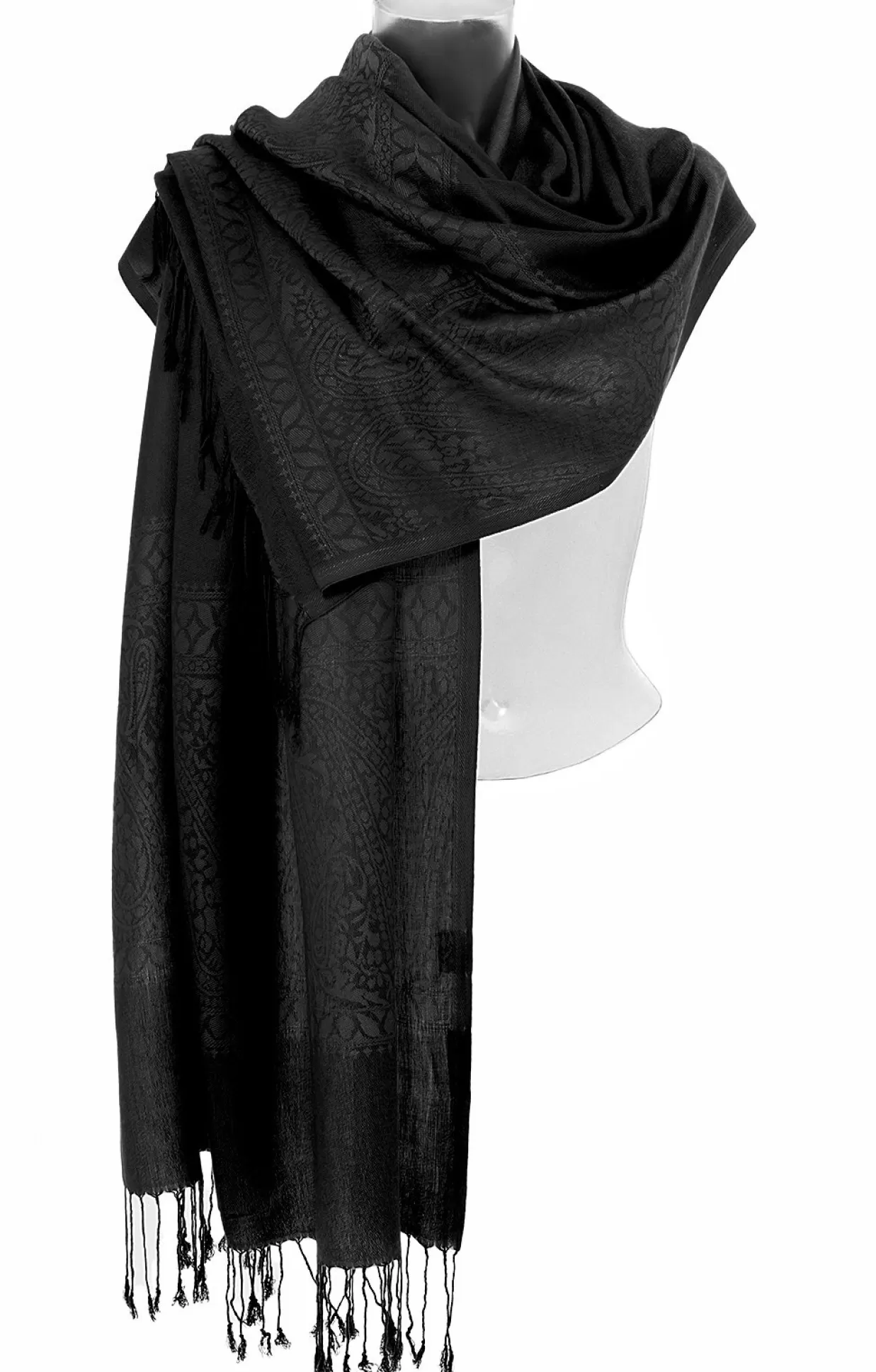 Purset Pashmina Ha621-91 Black*Accessoires Trachtentücher