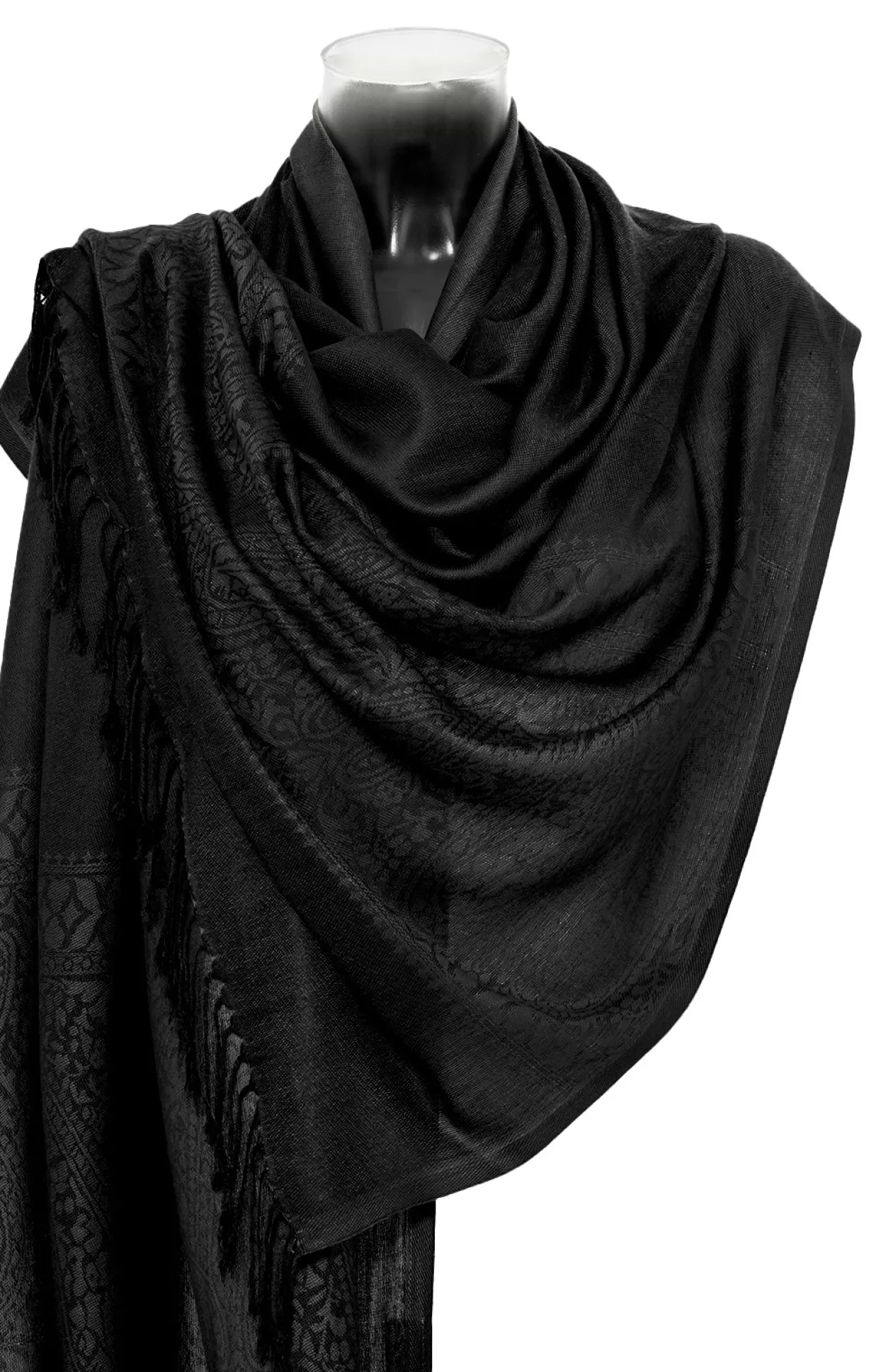 Purset Pashmina Ha621-91 Black*Accessoires Trachtentücher