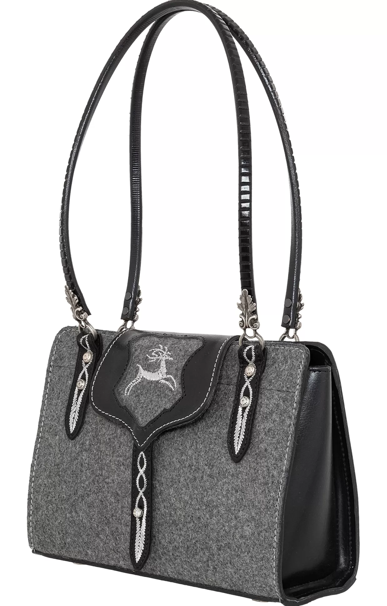 Sima Handtasche "Karree" 196-3815 Schwarz Grau*Damen Accessoires