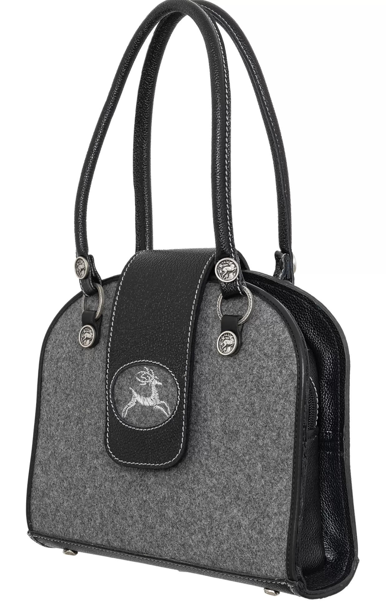 Sima Schultertasche 208-4169 Schwarz Grau*Damen Accessoires