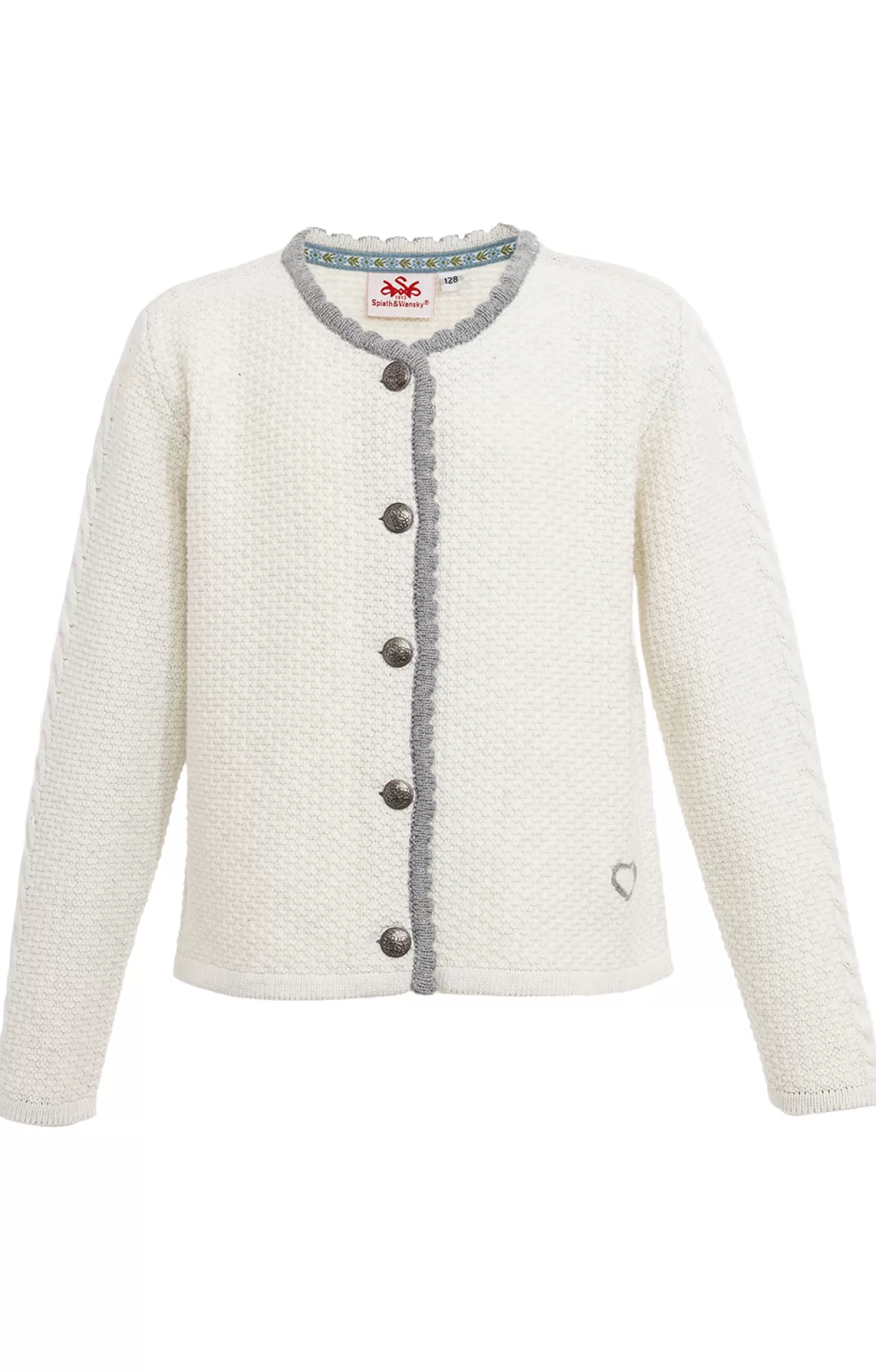 Spieth & Wensky Spieth & Wensky Kinderstrickjacke Schafchen Offweis*Kinder Kinderjacken | Westen