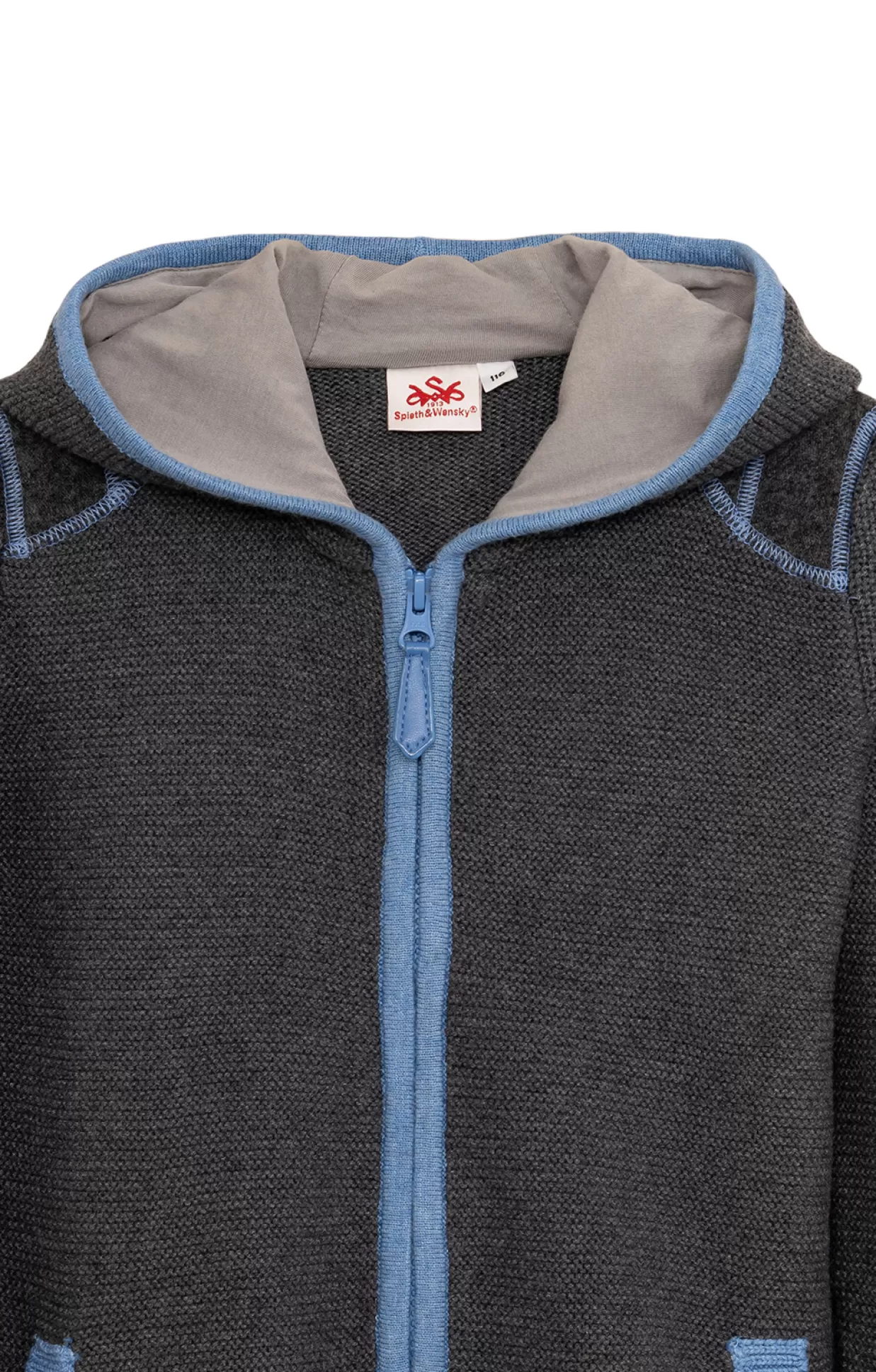 Spieth & Wensky Spieth & Wensky Kinderstrickjacke Specht Grau Blau*Kinder Kinderjacken | Westen