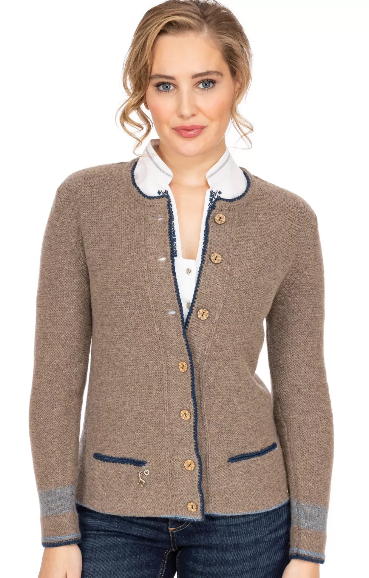 Spieth & Wensky Spieth & Wensky Strickjacke Aura Nuss*Damen Oberteile