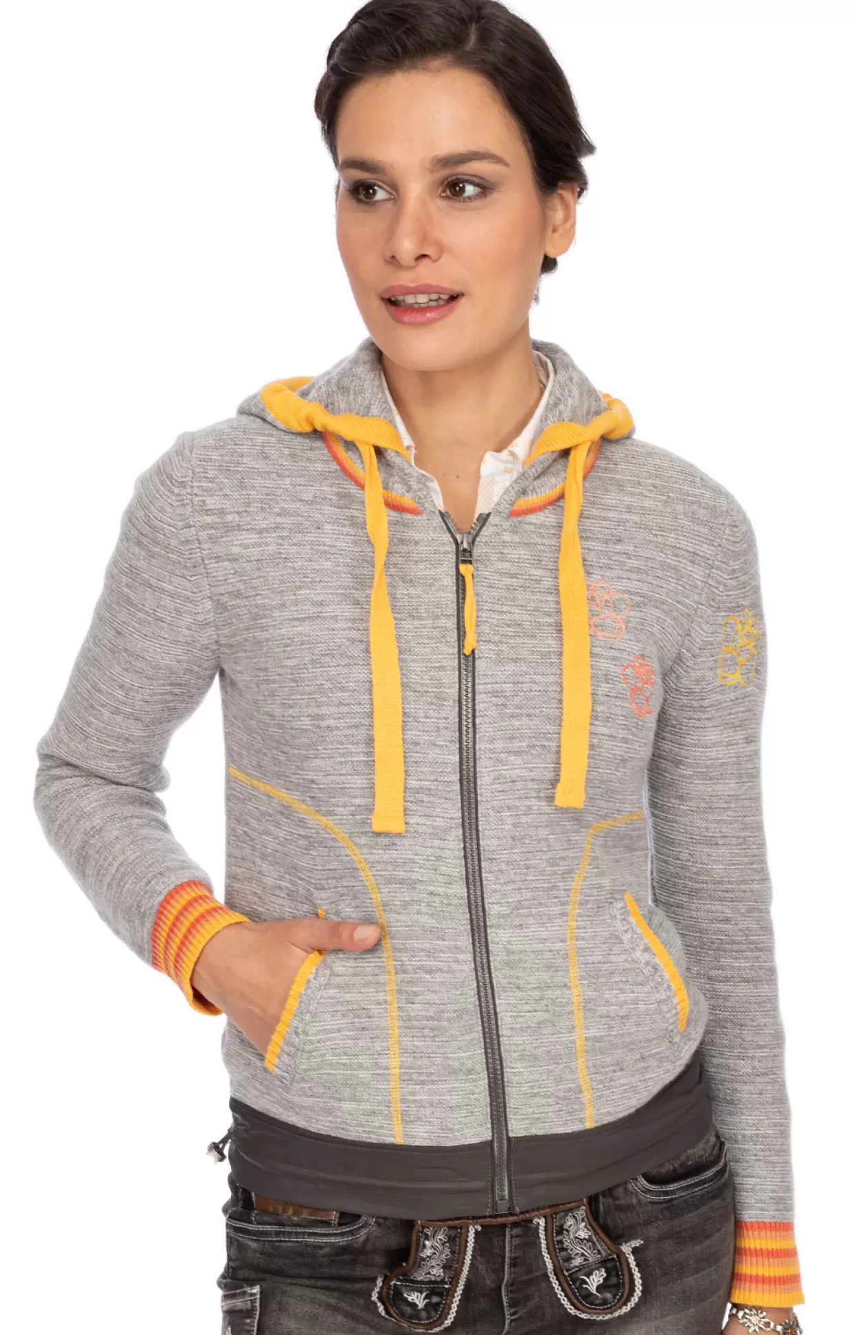 Spieth & Wensky Spieth & Wensky Strickjacke Tinette Hellgrau*Damen Oberteile